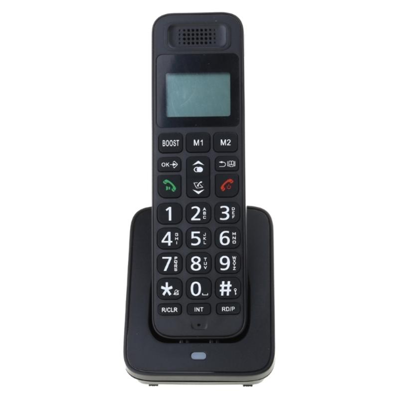 1Set Home Telephone 2 Handset Cordless Phone with Large LCD Display and Quick Dialing Function Efficient Communication