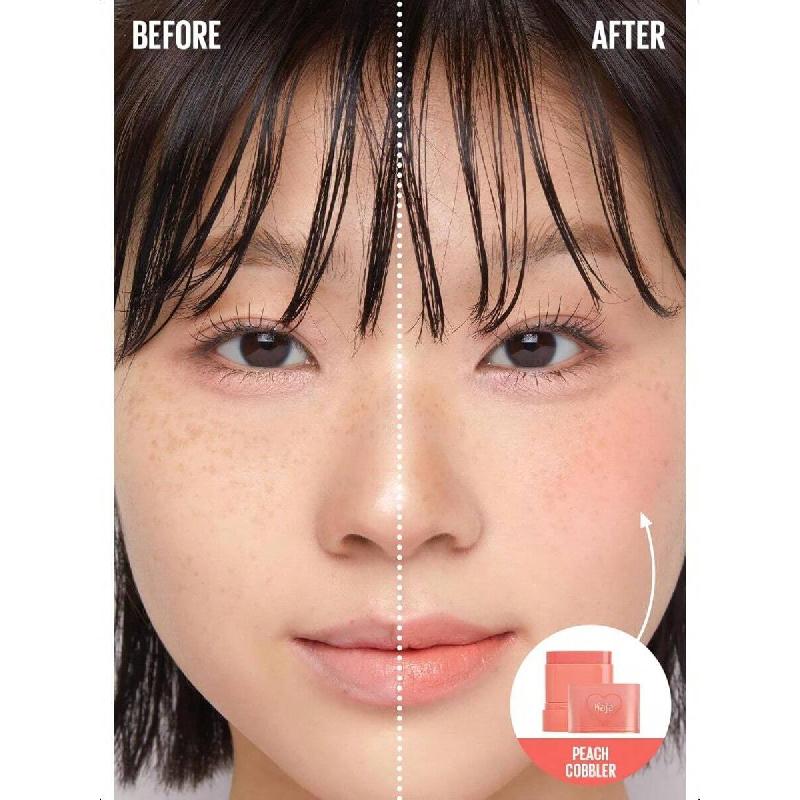 Kaja Dewy Bar - Creamy Multi - Stick Blusher & Lip Balm 03 Peach Cobbler 10g+ Juicy Glass Lip Oil 05 Plum Paloma Bundle, Sheer To Medium Buildable