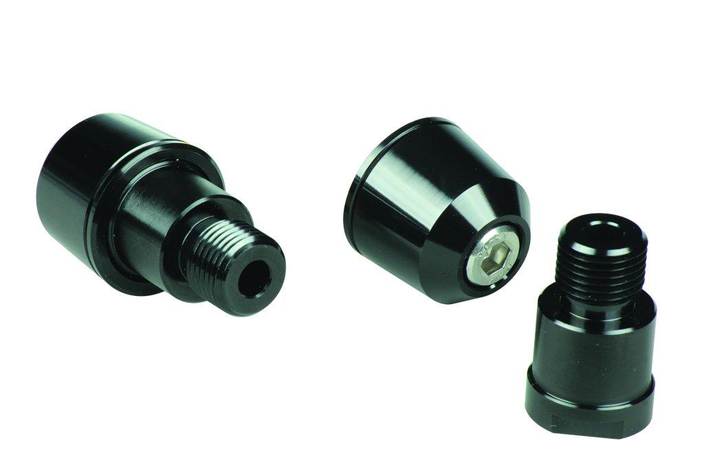 POSH FAITH Motorcycle Accessories Handlebar Ends Solid Bar Ends Yamaha Genuine Handlebar M16 Type Black Bar End Caps MT-09 MT-07 etc. 031089-06-10