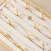 12 Pcs/Set Trendy Multilayer Open Bangles Set for Women Punk Gold Color Geometric Delicate Twist Bracelets Wedding Jewelry Gifts