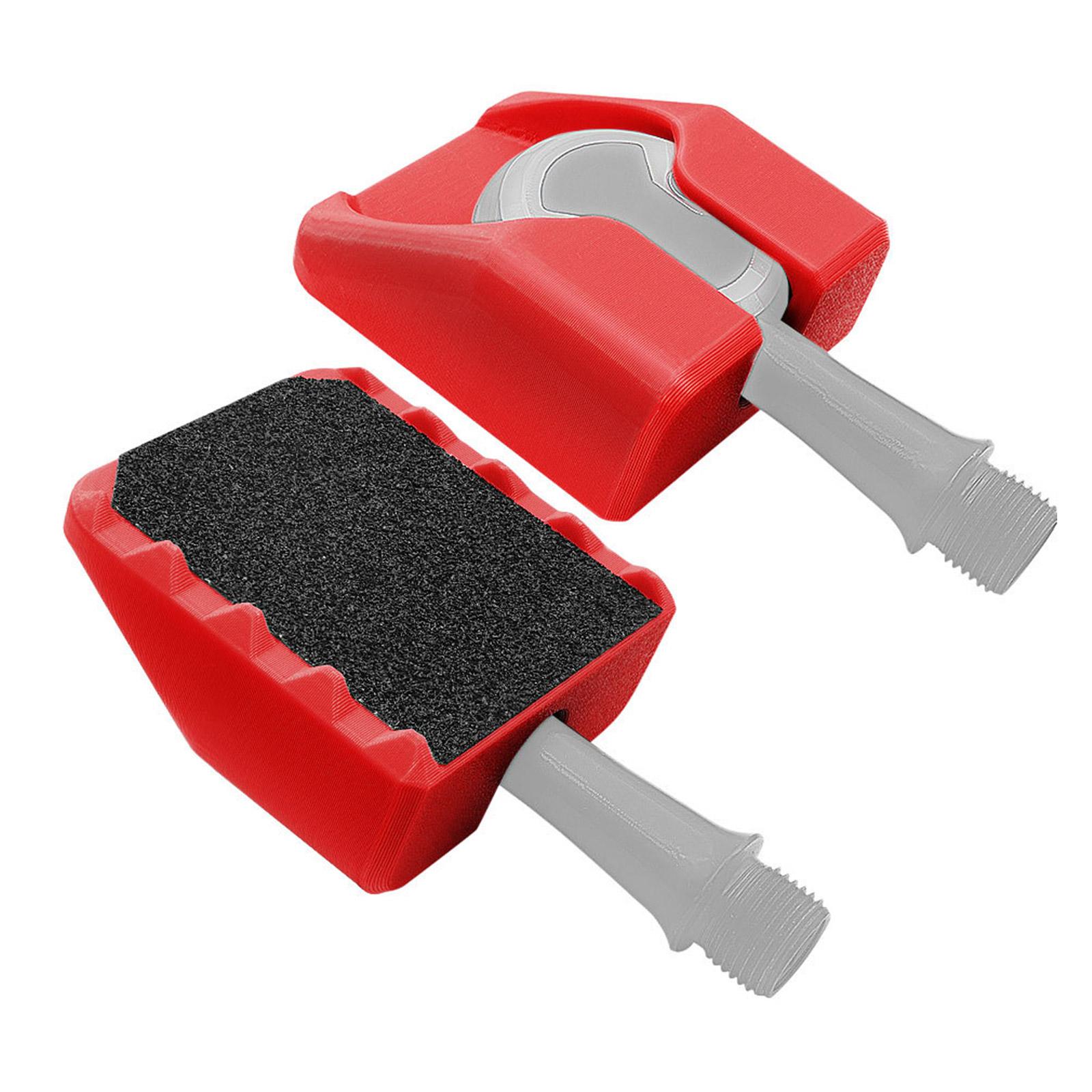 

Plastic Nonslip Bicycles Flat Step Converter Antislip Bike Clipless Pedal Adapters Cycling Accessories Easy to Install красный