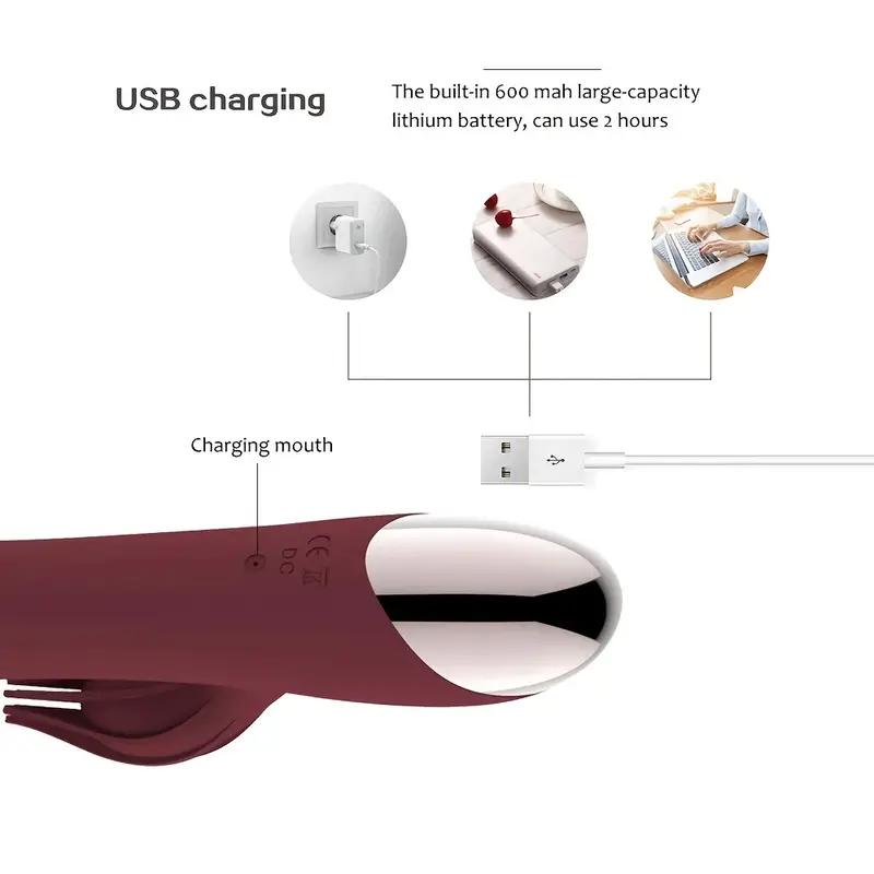 Dildo Vibrator Dual Motor Stimulator With 10 Powerful Vibrations, Entertainment Toy For Women Or Couples