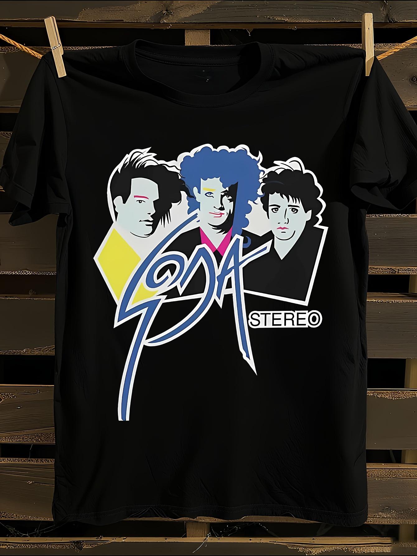 Футболка с логотипом Soda Stereo и портретами участников L