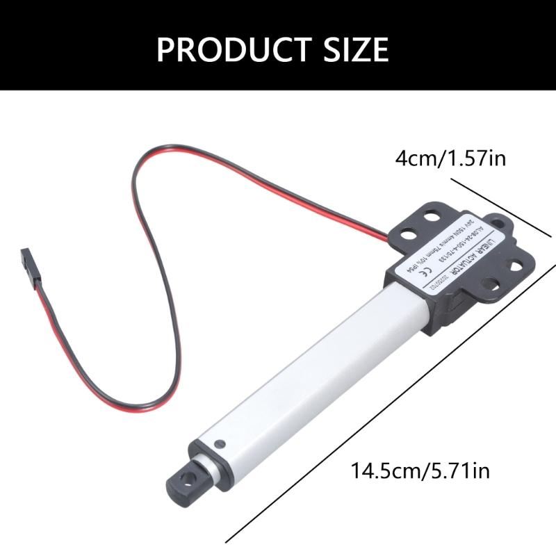 Small Electric Linear Actuator 24V Low Noise Short Circuits Protections Telescopic Small Motion Actuator Easy To Use
