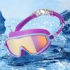 Kids Swimming Goggles for Boys & Girls (3-14 Years) - Big Frame HD View, Anti-Fog, No-Leak, Comfortable Silicone Swim Goggles