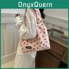 Stylish And Spacious Black White Pink Canvas Tote Bag For Women Ideal For Commuting 2024 Summer New Design