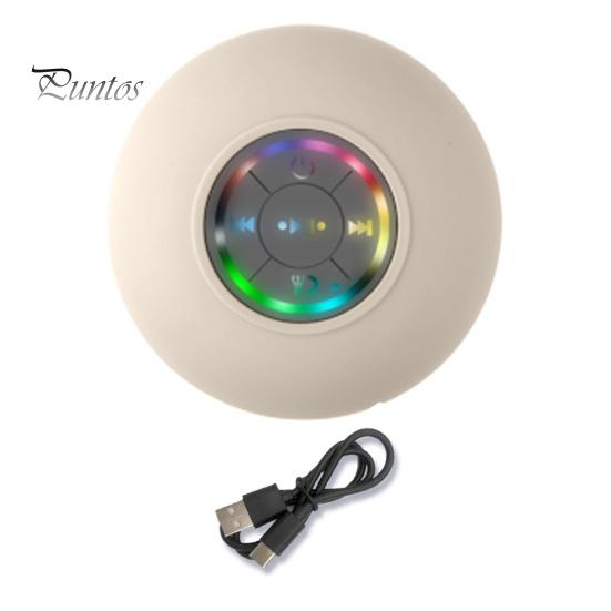 Głośnik prysznicowy kompatybilny z Bluetooth ze światłem LED Stabilne połączenie Wodoodporny IPX4 Przenośny bezprzewodowy głośnik stereo Odtwarzacz muzyki