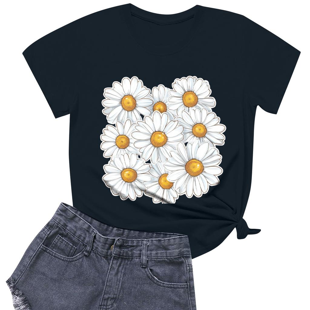 Dámská móda Ležérní Tištěné Krátký rukáv Kulatý výstřih Pulovry