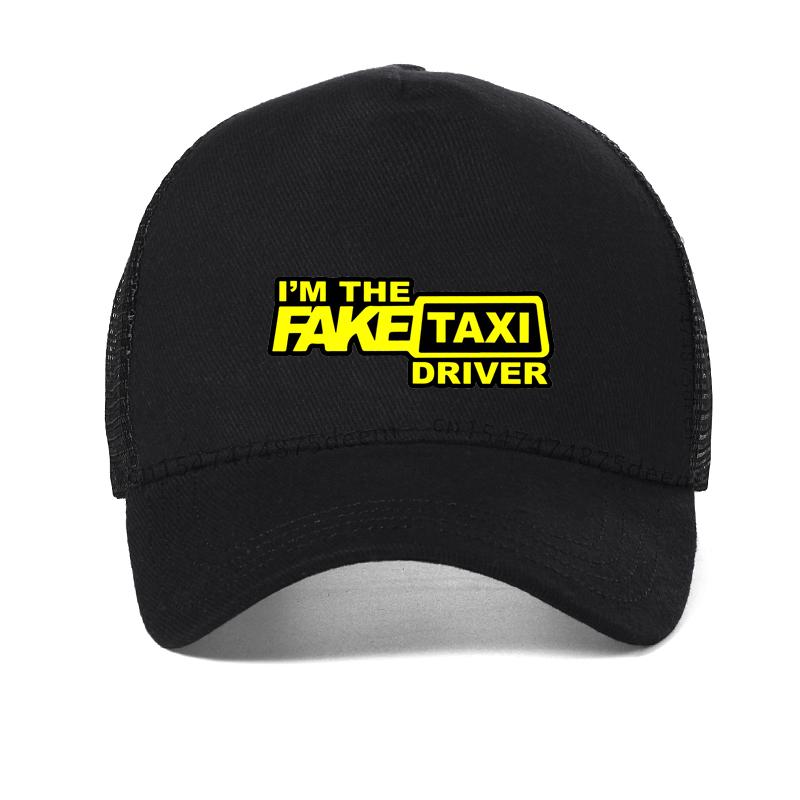 new FAKE TAXI Cap Men Hip Hop Funny Hat Cool Summer Mesh Baseball Cap for Driver Taxi gorras