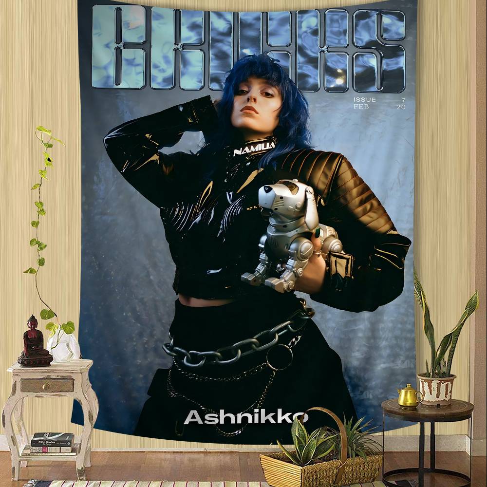 Ashnikko Rapper Weedkiller Printed Large Wall Tapestry Hanging Tarot Hippie Wall Rugs Dorm Home Decor