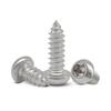 304 Stainless Steel Star Drive Self-Tapping Wood Screws: Pan Head, Inner Hexagon, Sizes M2-M6