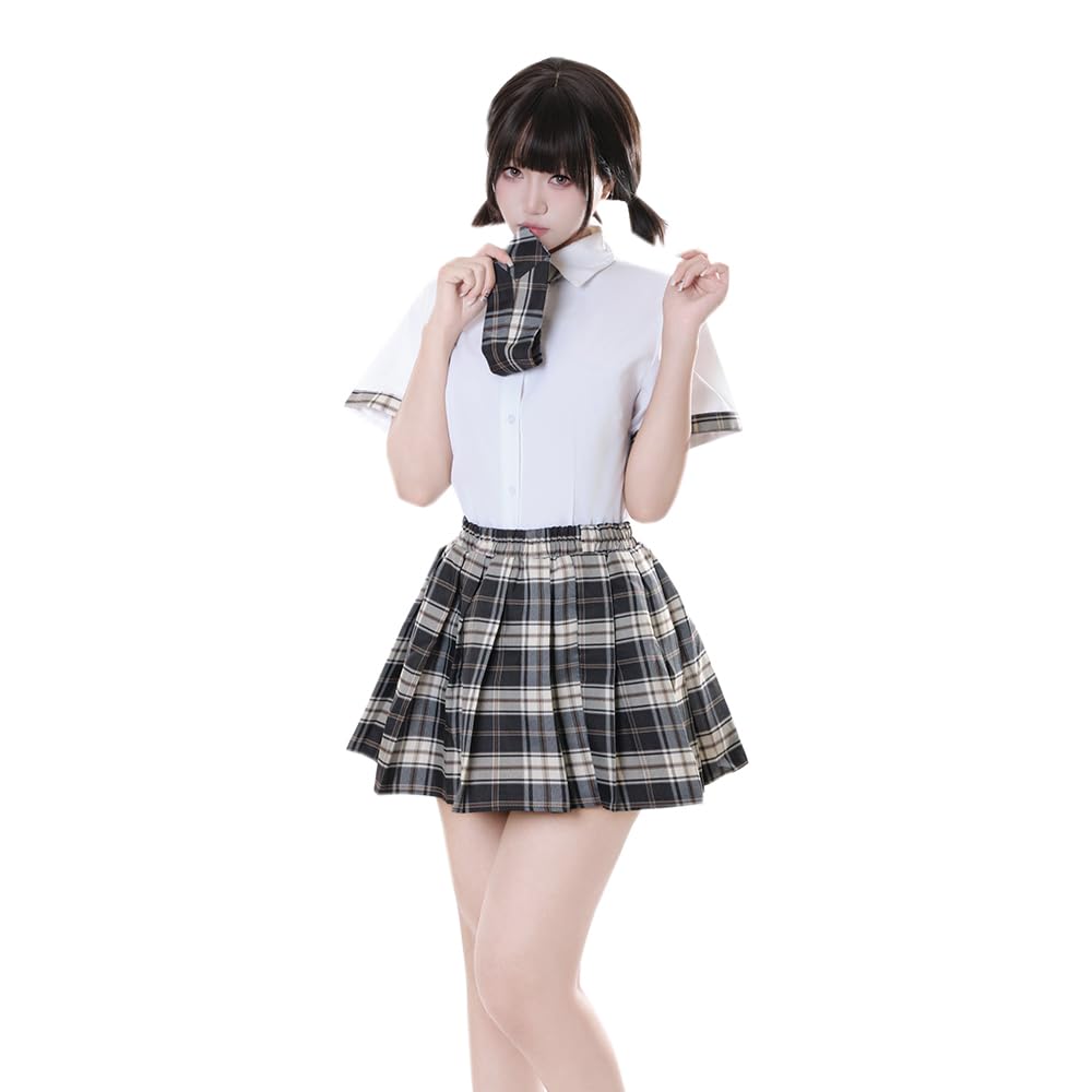 SHLYMP Sailor Suit Sexy Cosplay Erotic Extreme Naughty Sexy Underwear Lingerie Short Sleeve Navy Style JK Uniform Temptation High School Girl High