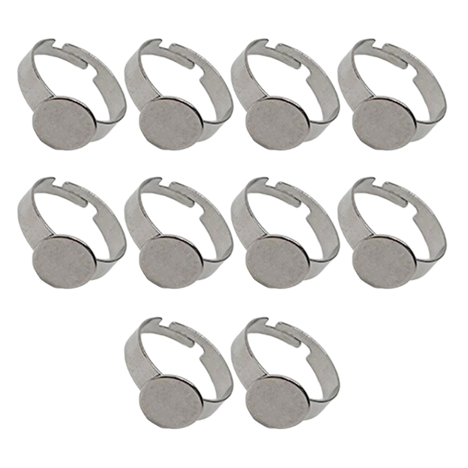 

Регулируемые кольца из нержавеющей стали, гнезда, прочные кольца из нержавеющей стали, основы, регулируемые для изготовления украшений ручной работы 10