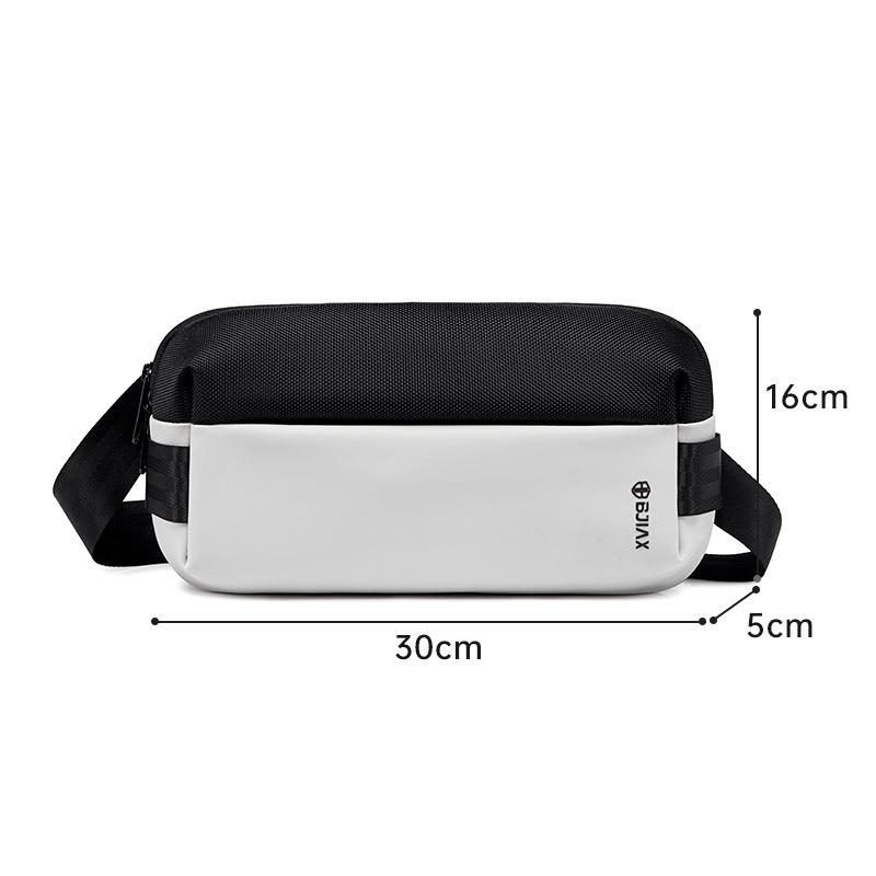 Lightweight shoulder bag men s messenger bag outdoor leisure going out portable commuter backpack men s белый