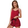 European & American Women's Sexy Summer Pajama Set - Thin Sling Top & Shorts