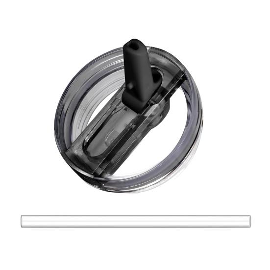 Flip Straw Lid for 40 Oz Tumbler Leak Proof Replacement BPA-Free Reusable Cup Lid for Water Juice Milk Tea