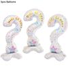 Gender Reveal Balloons with Fringe Curtain Boy or Girl Standing Foil Balloon Gender Reveal Party Decoration Supplies Baby Shower