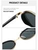 Metal Style Small Frame European & American Oval Sunglasses - UV Protection for Men & Women