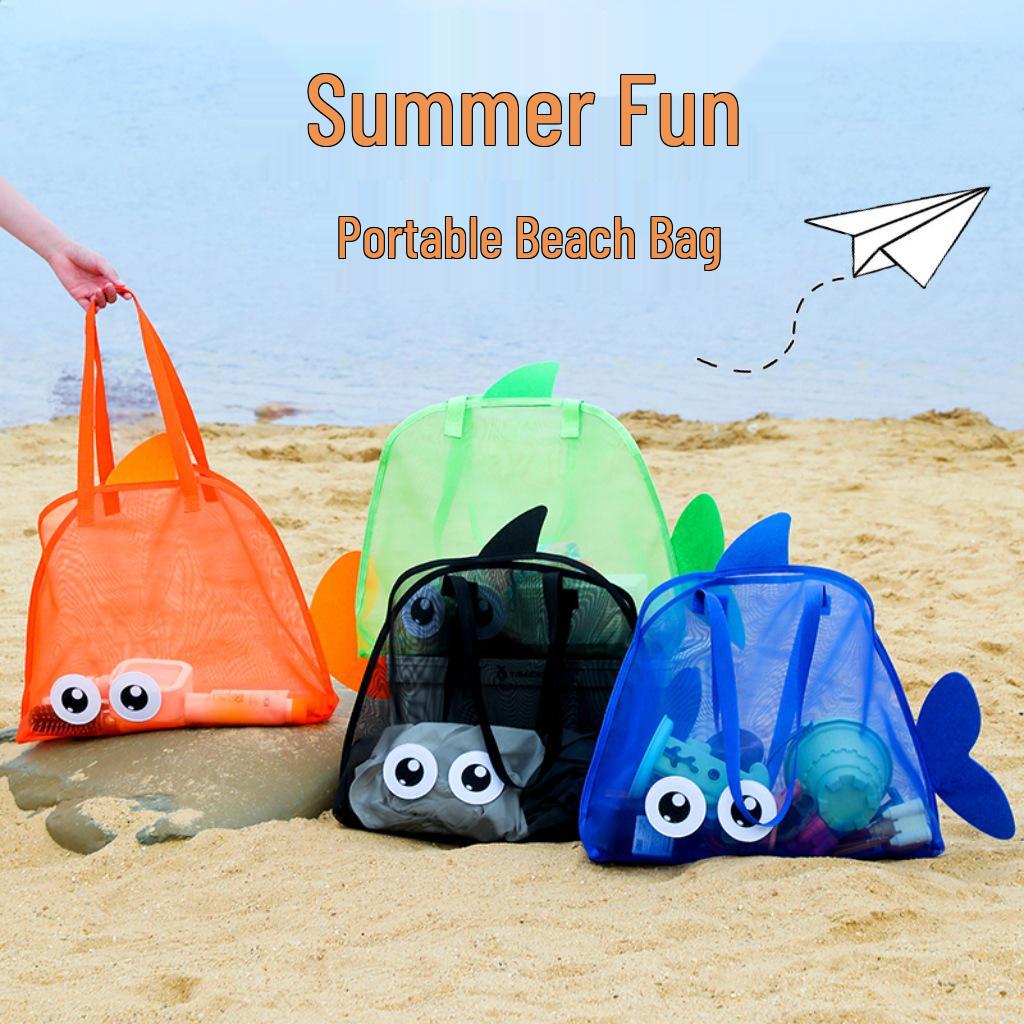 2025 Large Capacity Multi-Functional Beach Mesh Bag for Outdoor Swimming Toys