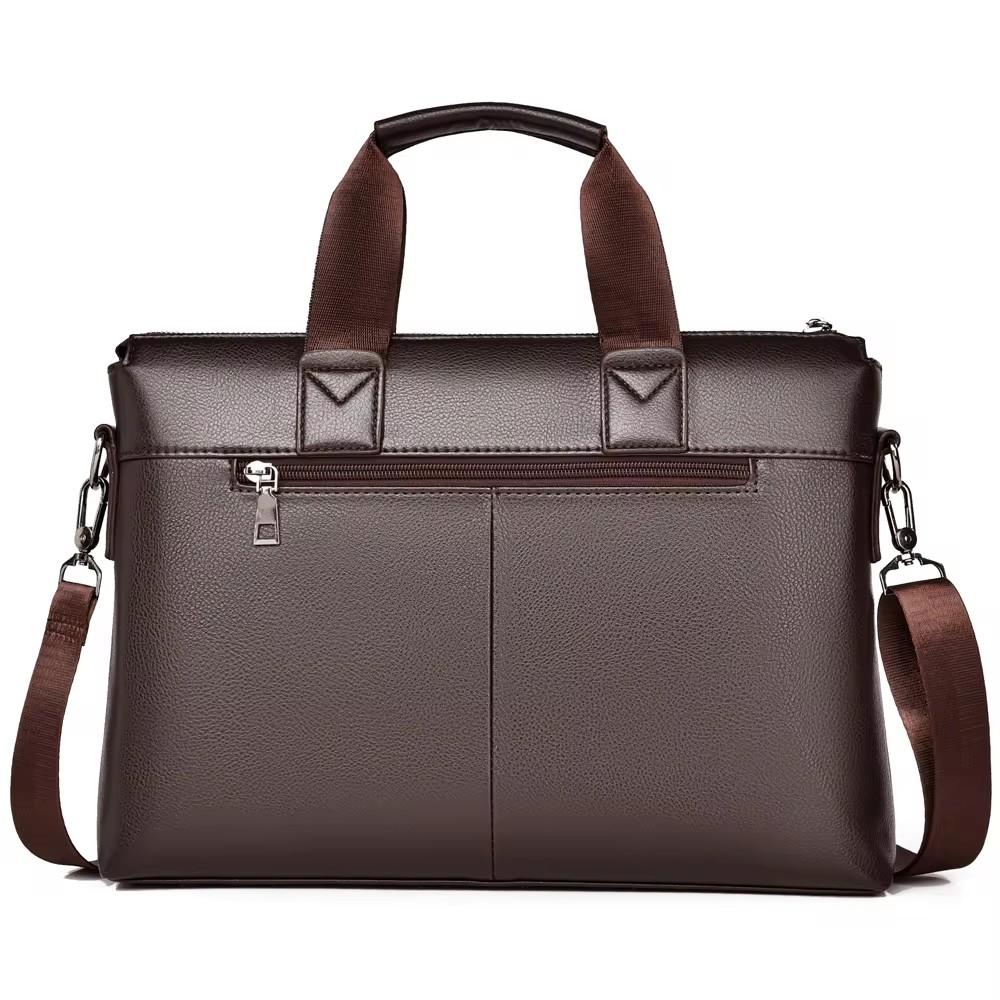 2026 New Men Briefcase High Quality Business Famous Brand PU Leather Shoulder Messenger Bag Office Handbag A4Document Laptop Bag