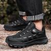 Rotary Buckle Hiking Shoes Men's Shoes Off-road Running Shoes Cushioning Outdoor Sports Shoes Wear-resistant Hiking Shoes Spring