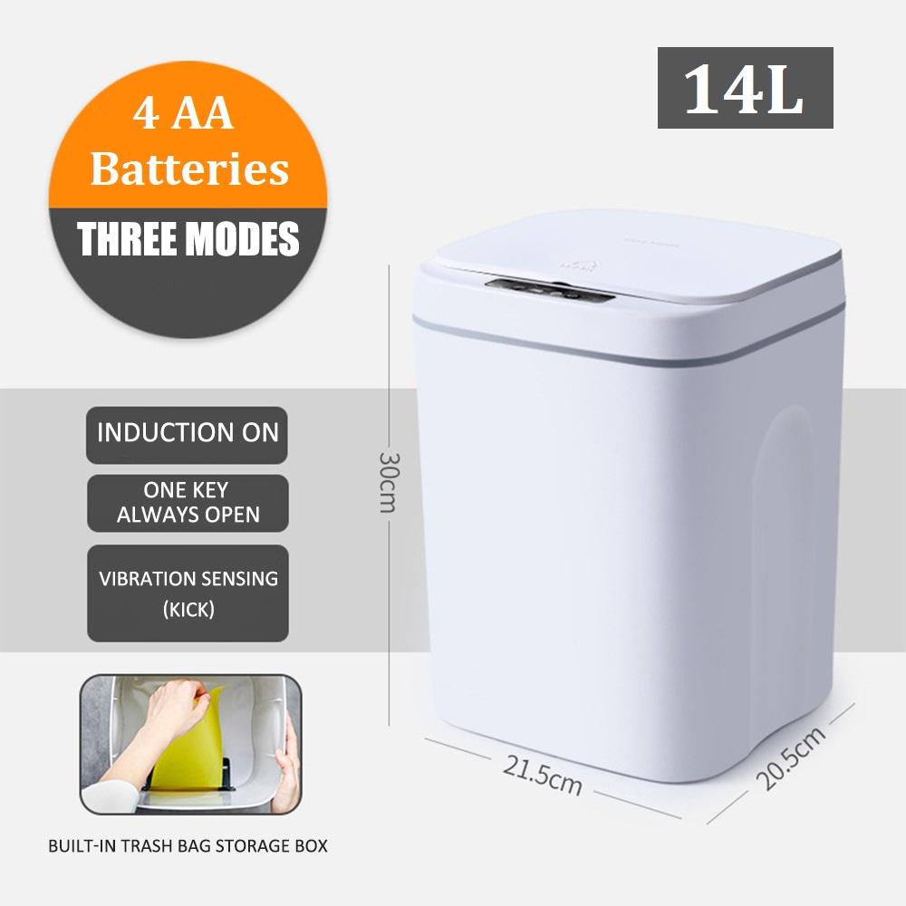 Smart Trash Can Wireless Sensor Automatic Trash Bin Touchless Garbage Bin Bathroom Toilet Dustbin Kitchen Household Waste Bin