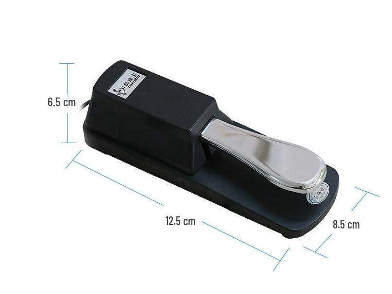 Universal Metal Sustain Pedal for Electronic Keyboards and Synthesizers