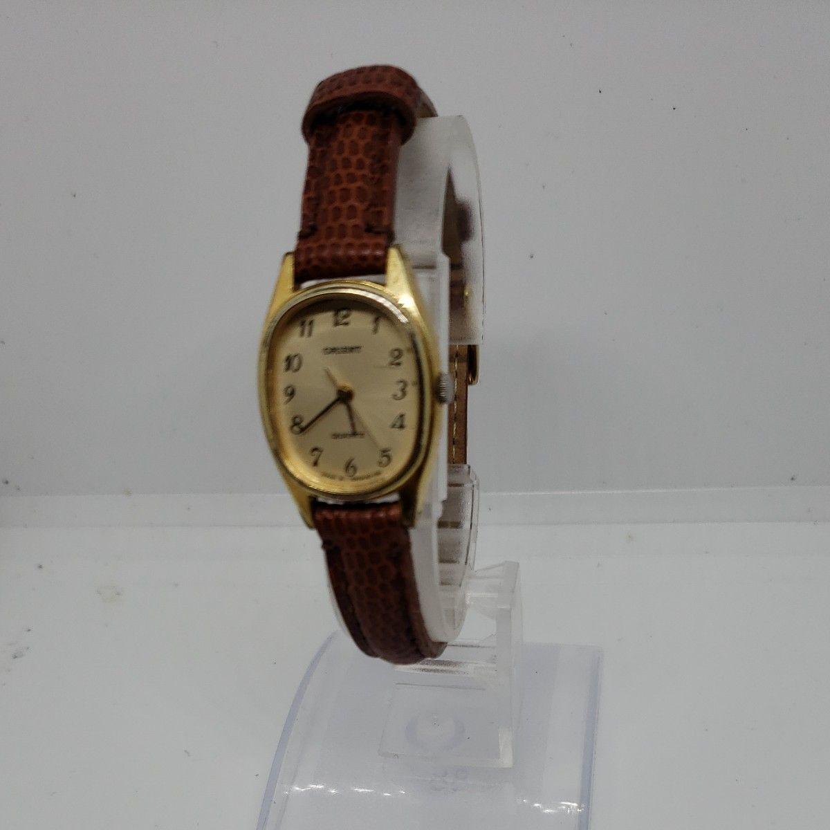 ORIENT QUARTZ Ladies Watch Gold Brown S1