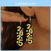 Chic And Stylish Acrylic Earrings For Women With Festive Numbers Ideal For Celebration