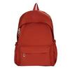 TS JYL laptop bag,Women Student Backpack Korean Style Solid Color Simple Junior High Bag