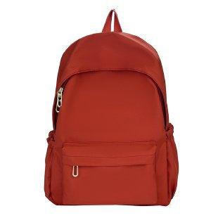 TS JYL laptop bag,Women Student Backpack Korean Style Solid Color Simple Junior High Bag