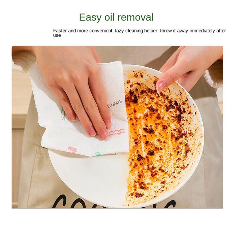 Kitchen Absorbent Non-Woven Dishwashing Cleaning Daily Necessities Scouring Pads