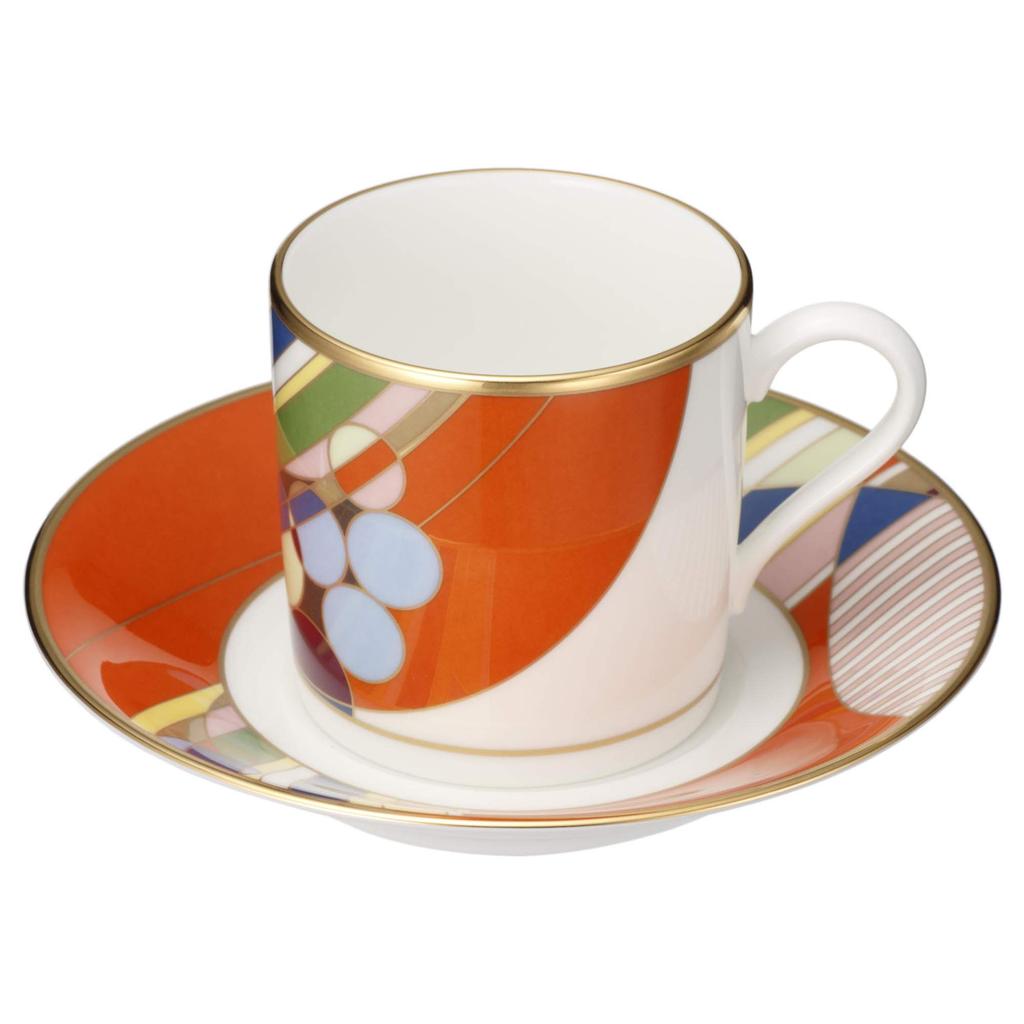 Noritake Coffee Cup Saucer 125cc Frank Lloyd Wright March Balloons Bone China & WT59881/4947