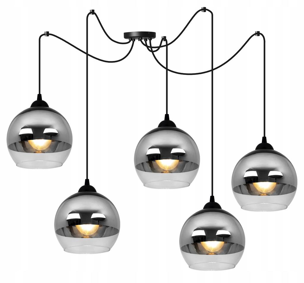 ELEGANT CHROME LED SPIDER HANGING LAMP