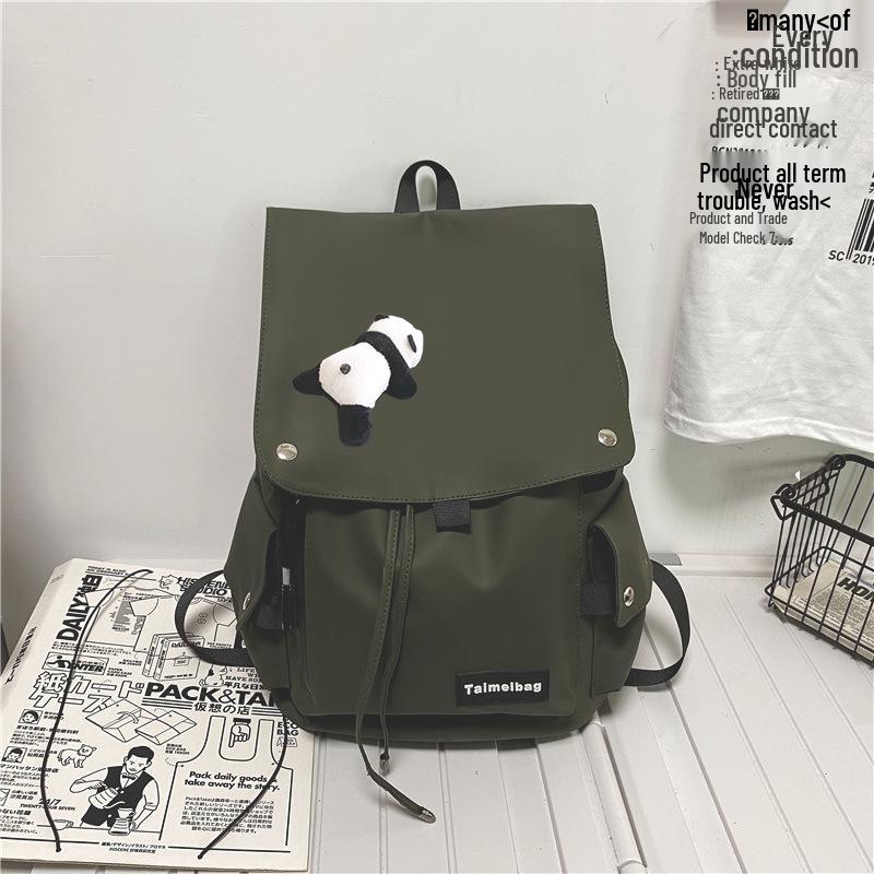 Japanese Style Trendy Large Capacity Schoolbag for Girls, High School Students, and Leisure Travel Backpack for Women and Men