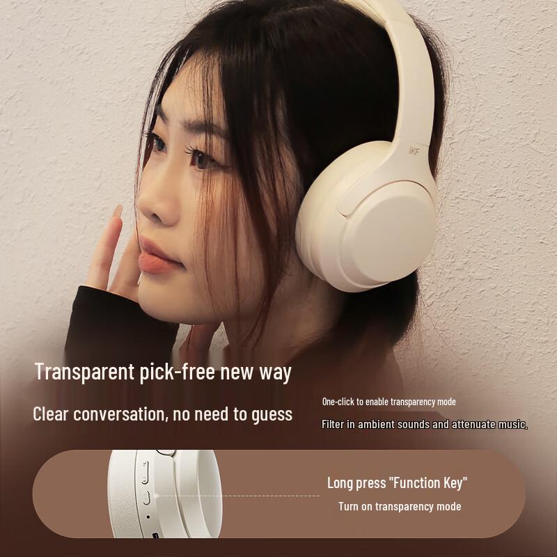 iKF T Series Wireless Bluetooth Over-Ear Headphones