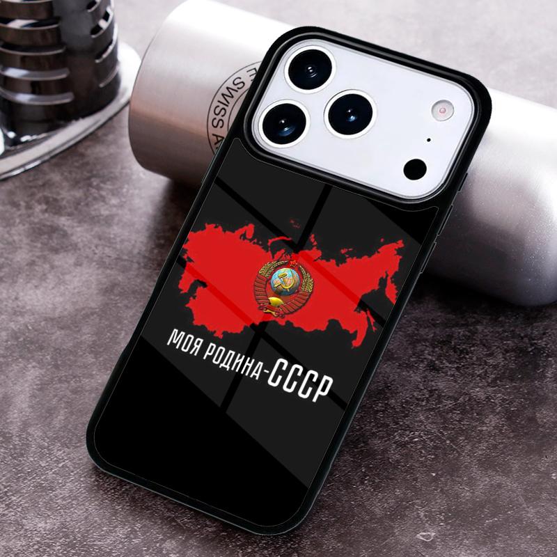 USSR CCCP Stalin Phone Case For iPhone 17,16e,15,14,13,12,11,Mini,Pro,MAX Soft Silicone Cover