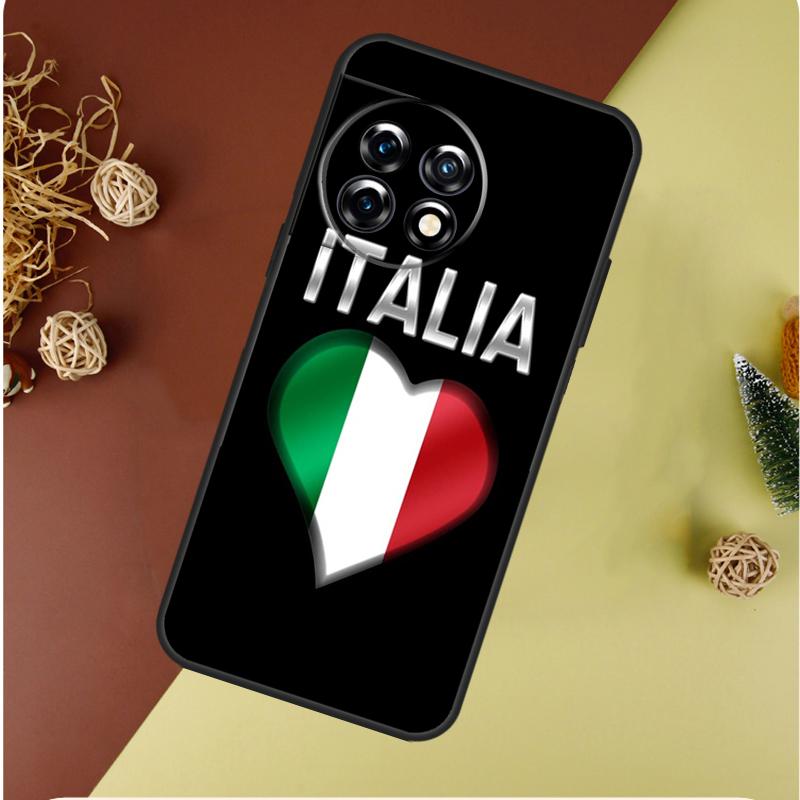 Italian Italy Flag For OnePlus 13 13R 12 12R 11 9 10 Pro 8T 9RT 10T 10R Nord 4 CE 2 3 Lite N20 N30 Phone Case
