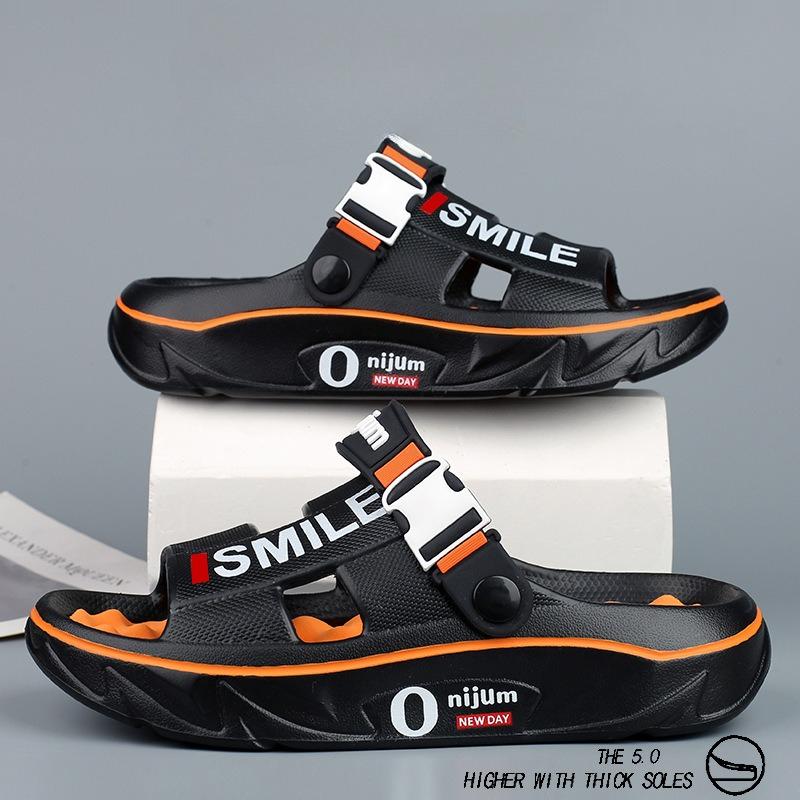 

2025 Новые мужские массажные тапочки для дома и улицы, сандалии, пляжные, удобные, мягкие, сандалии, повседневная обувь для мужчин и женщин, домашние тапочки 44-45