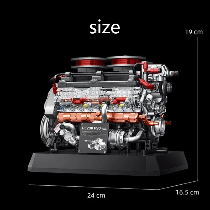 

Creativity Military Tank Engine Building Block Toy Set Tiger Tank 007 Model KF-41 DIY Bricks Model Boy Toy for Kids Adult Gifts