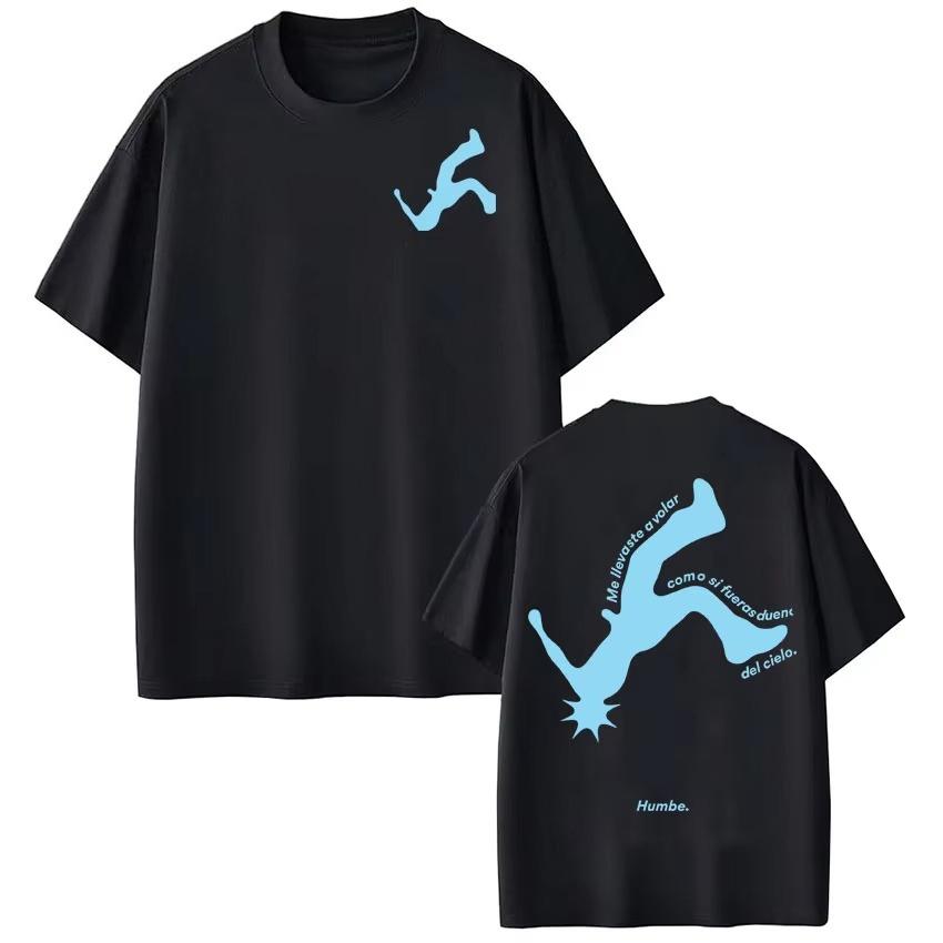 

Dueno Del Cielo Tour 2026 Singer Humbe Print Tees Men Women Short-sleeved pure Cotton Hip-hop T-shirt Comfort Casual T-shirts... 5XL різнокольоровий