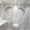 1Pair Toilet Seat Lock Clamps Stops Unwanted Movement And Noise Easy To Install Without Damaging Porcelain