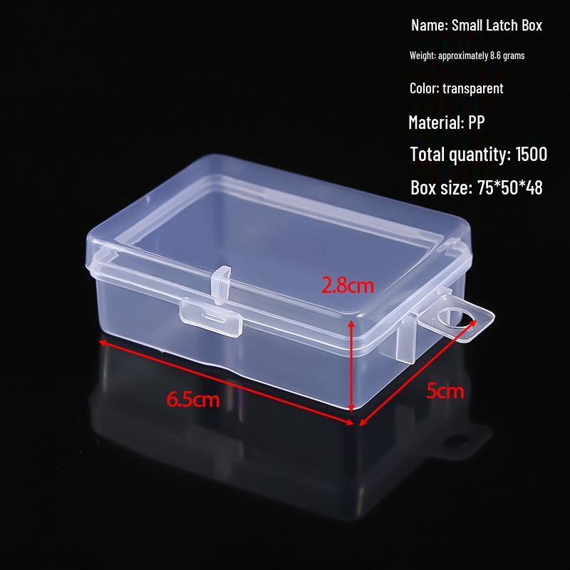 Transparent Storage Box for Electronics, Jewelry, Tools, Plastic Parts, and Fishing Tackle with Large Fixed Grids