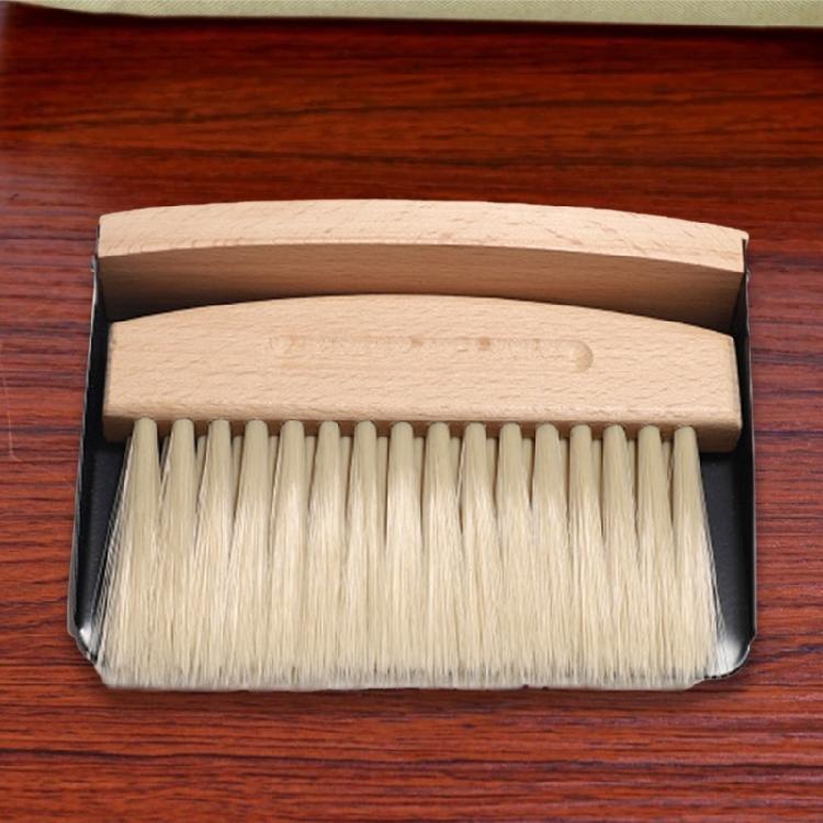 Beechwood Dustpan and Brush Combo with Comfortable Grip for Quick Cleaning Effective Dirt Removal Tool Cleaning Supplies