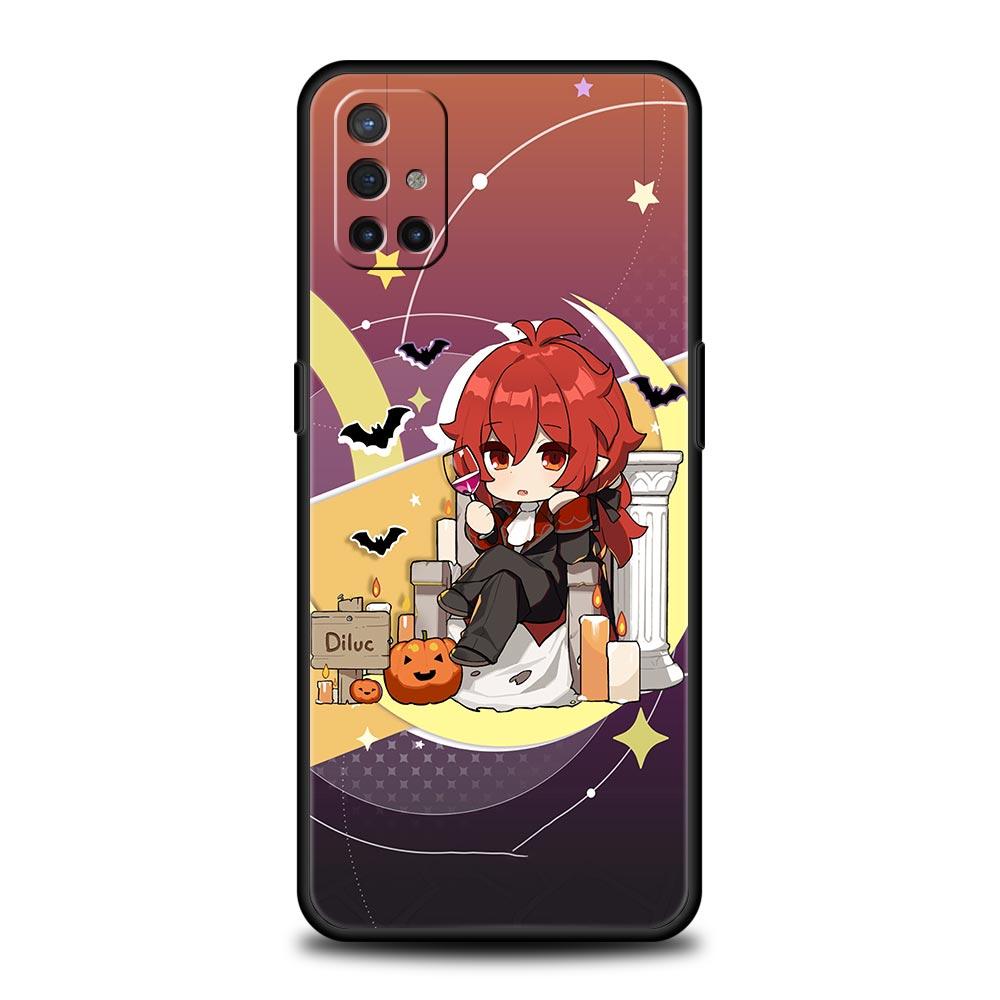 Cute Genshin impact xiao Phone Case For OnePlus Nord CE 2 9 8 7 7T 10 Pro 9RT 9R 8T Nord N100 N200 N10 5G Silicone Black Cover