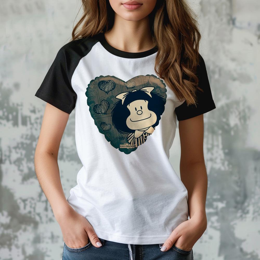 Women's loose round neck T-shirt short sleeved, street fashion versatile top
