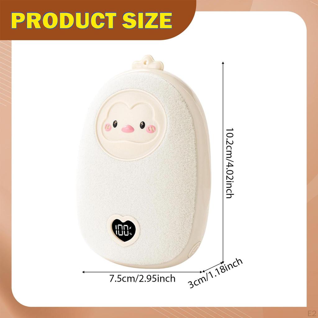 Electric Hand Warmer Gift Indoor 3 Temperature Settings Adjustable Portable Pocket Heater for Office