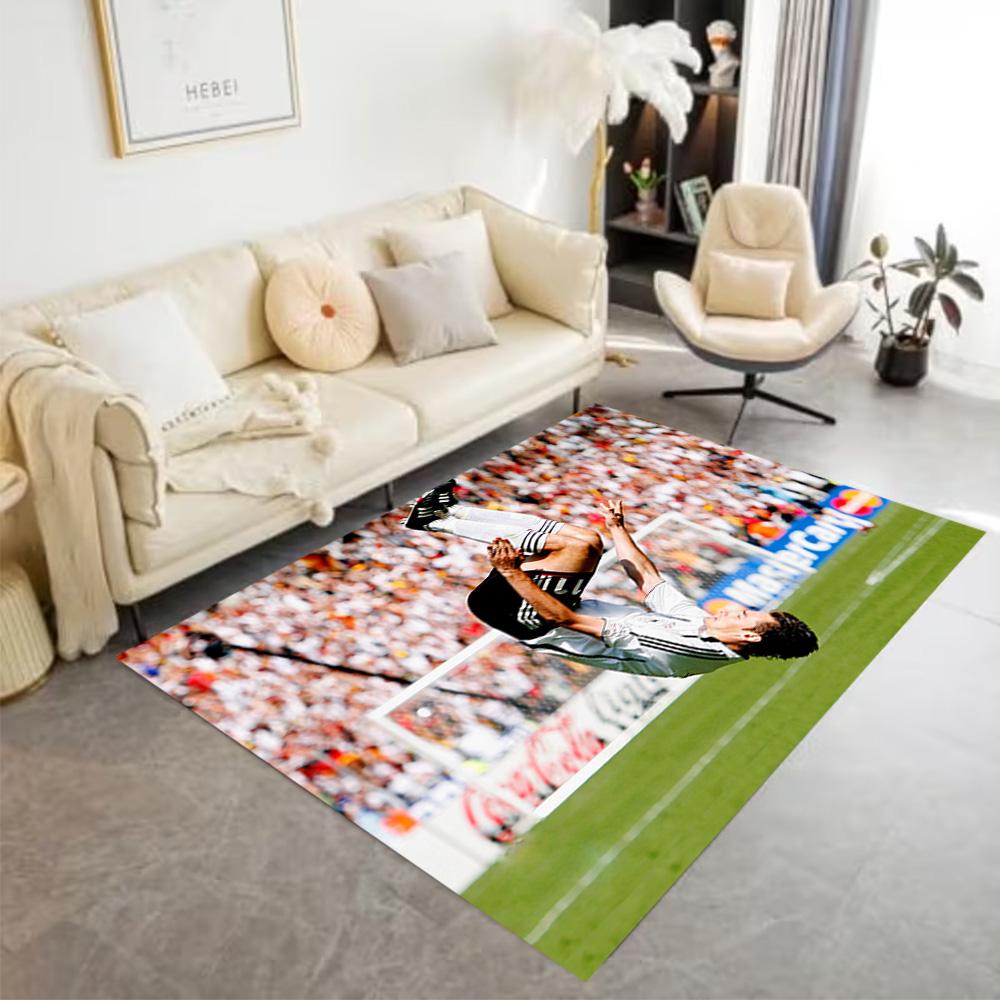 Dynamic Soccer Kick Floor Mat Suitable for Bedrooms Foyer Decorate room Entryway Anti-slip Rug Anime Office Decor Best for Christmas
