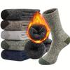 Men's Thick Warm Mid-Calf Winter Socks for Outdoor Mountaineering