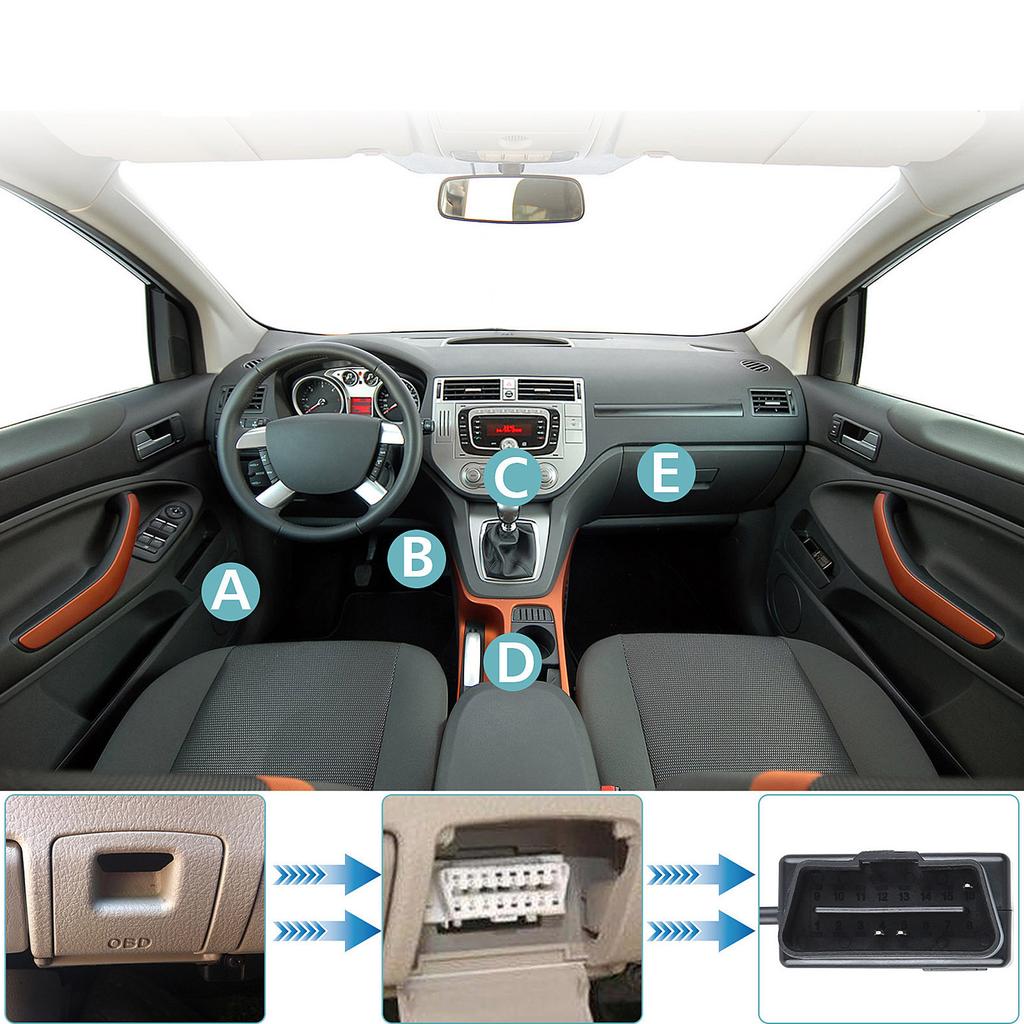 Cablu Înregistrator Auto OBD cu Mod Dublu, Supraveghere Inteligentă la Parcare și Protecții de Tensiune, Cablu OBD de Înaltă Eficiență